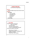 Bài giảng Thuốc tiêu đạo - PGS.TS Bùi Hồng Cường