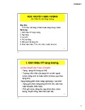 Bài giảng Học thuyết tạng tượng - PGS.TS Bùi Hồng Cường