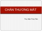 Bài giảng Chấn thương mắt - ThS. Biện Thủy Tiên