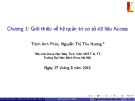 Bài giảng Nhập môn hệ quản trị cơ sở dữ liệu: Chương 1 - Trịnh Anh Phúc, Nguyễn Thị Thu Hương