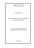 Luận văn Thạc sĩ Quản lý kinh tế: Quản lý khai thác thủy sản theo chuẩn mực quốc tế ở Việt Nam