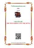 Chuyên đề Tính thể tích khối lăng trụ đứng