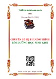 Chuyên đề Hệ phương trình (Bồi dưỡng học sinh giỏi)
