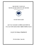 Luận văn Thạc sĩ Kinh tế: Quy tắc Taylor và chính sách tiền tệ của các nước đang phát triển ở Đông Nam Á