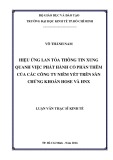Luận văn Thạc sĩ Kinh tế: Hiệu ứng lan tỏa thông tin xung quanh việc phát hành cổ phần thêm của các công ty niêm yết trên sàn chứng khoán HOSE và HNX