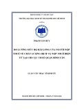 Luận văn Thạc sĩ Kinh tế: Đo lường mức độ hài lòng của người nộp thuế về chất lượng dịch vụ nộp thuế điện tử tại Chi cục Thuế quận Bình Tân
