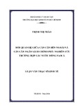 Luận văn Thạc sĩ Kinh tế: Mối quan hệ giữa cán cân bên ngoài và cán cân ngân sách chính phủ, nghiên cứu trường hợp các nước Đông Nam Á