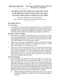 Quy định chuẩn mực kiểm toán nhà nước số 2705 - Ý kiến kiểm toán không phải ý kiến chấp nhận toàn phần trong báo cáo kiểm toán tài chính