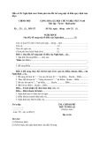 Mẫu Nghị định của Chính phủ sửa đổi, bổ sung một số điều (quy định trực tiếp)