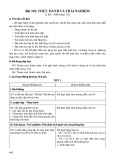 Kế hoạch bài dạy Toán 5 - Bài 102: Thực hành và trải nghiệm (Sách Chân trời sáng tạo)