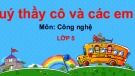 Bài giảng Công nghệ 5 - Bài 7: Sử dụng tủ lạnh (Sách Cánh diều)