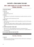 Kế hoạch bài dạy Tin học 5 - Bài 6: Định dạng kí tự và bố trí hình ảnh trong văn bản (Sách Kết nối tri thức)
