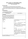 Kế hoạch bài dạy Toán 5 - Bài 25: Viết các số đo khối lượng dưới dạng số thập phân (Sách Chân trời sáng tạo)