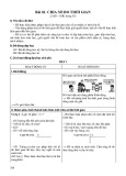Kế hoạch bài dạy Toán 5 - Bài 81: Chia số đo thời gian (Sách Chân trời sáng tạo)