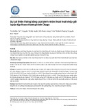 Sự cải thiện thăng bằng của bệnh nhân thoái hoá khớp gối luyện tập theo chương trình Otago