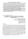 Sức khỏe tâm thần và mối liên quan với hành vi hút thuốc lá, sử dụng đồ uống có cồn ở sinh viên tỉnh Đồng Tháp