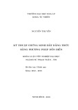 Khóa luận tốt nghiệp đại học ngành Sư phạm Toán - Tin: Kỹ thuật chứng minh bất đẳng thức bằng phương pháp dồn biến