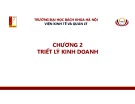 Bài giảng Văn hóa kinh doanh tinh thần khởi nghiệp: Chương 2