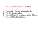 Bài giảng Cơ lưu chất: Chương 4 - TS. Dương Thanh Nga