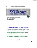 Bài giảng Cơ lưu chất: Chương 4 - ThS. Trà Nguyễn Quỳnh Nga