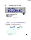 Bài giảng Cơ lưu chất: Chương 6 - ThS. Trà Nguyễn Quỳnh Nga