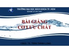 Bài giảng Cơ lưu chất: Chương 4 - TS. Trần Thành Long