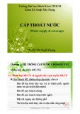 Bài giảng Cấp thoát nước: Chương 3 - TS. Võ Thị Tuyết Giang