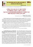 Công tác quản lý nhà nước về phòng cháy, chữa cháy tại các cơ sở kinh doanh dịch vụ kho vận trên địa bàn tỉnh Lạng Sơn