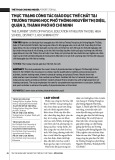 Thực trạng công tác giáo dục thể chất tại Trường Trung học Phổ thông Nguyễn Thị Diệu, Quận 3, Thành phố Hồ Chí Minh