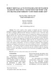 Direct refusal acts in English and Vietnamese based on the novel  "Gone with the Wind" and its translated version "Cuốn theo chiều gió"