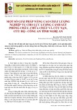Một số giải pháp nâng cao chất lượng nghiệp vụ cho lực lượng cảnh sát phòng cháy, chữa cháy và cứu nạn, cứu hộ - Công an tỉnh Nghệ An
