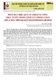 Phát huy hiệu quả của dịch vụ công trực tuyến trong lĩnh vực phòng cháy chữa cháy trên địa bàn thành phố Hồ Chí Minh