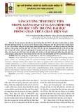 Tăng cường tính thực tiễn trong giảng dạy lý luận chính trị cho học viên trường Đại học Phòng cháy Chữa cháy hiện nay