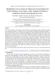 Properties evaluation of terrazzo tiles produced for external use using a fine aggregate from a domestic waste incineration plant