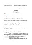Mẫu Quyết định cho thuê đất (Mẫu số 04b)