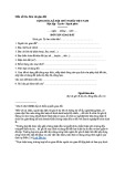 Mẫu Đơn xin giao đất (Mẫu số 02a)