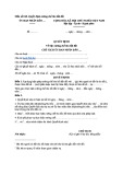 Mẫu Quyết định cưỡng chế thu hồi đất (Mẫu số 01đ)