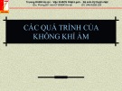 Bài giảng Kỹ thuật nhiệt: Các quá trình của không khí ẩm - Trần Thị Thu Hằng