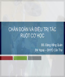 Bài giảng Chẩn đoán và điều trị tắc ruột cơ học - BS. Đặng Hồng Quân