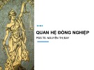 Bài giảng Quan hệ đồng nghiệp - PGS.TS. Nguyễn Thị Bay