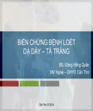 Bài giảng Biến chứng bệnh loét dạ dày và tá tràng - BS. Đặng Hồng Quân