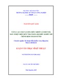 Luận văn Thạc sĩ Kỹ thuật: Nâng cao chất lượng điều khiển lò hơi nhà máy nhiệt điện đốt than bằng bộ điều khiển mờ chỉnh định tham số PID