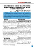 Developing evaluation standards for learning outcomes in aerobics for students majoring in Physical Education at Bac Ninh Sports University