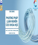 Bài giảng Phương pháp luận nghiên cứu khoa học - PGS. TS. Hồ Sỹ Tâm, TS. Trần Duy Quân