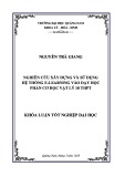 Khóa luận tốt nghiệp đại học: Nghiên cứu xây dựng và sử dụng hệ thống E-Learning vào dạy học phần Cơ học Vật lý 10 THPT