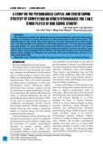 A study on the psychological capital and stress coping strategy of competition on sports performance for table tennis player of high school student