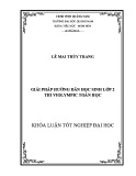 Khóa luận tốt nghiệp đại học: Giải pháp hướng dẫn học sinh lớp 2 thi Violympic Toán học