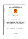 Luận văn Thạc sĩ Hệ thống thông tin: Phát triển Chatbot trên nền tảng Transformers ứng dụng trong tìm kiếm, tra cứu thông tin về trường Đại học Công nghệ Đông Á