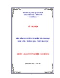 Khóa luận tốt nghiệp đại học: Rèn kỹ năng viết văn miêu tả cho học sinh lớp 4 thông qua phiếu bài tập ở trường tiểu học Lê Thị Hồng Gấm, thành phố Tam Kỳ, Quảng Nam