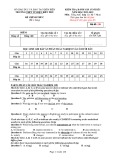 Đề thi học kì 1 môn Tiếng Anh lớp 12 năm 2021-2022 - Trường THPT TP Điện Biên Phủ